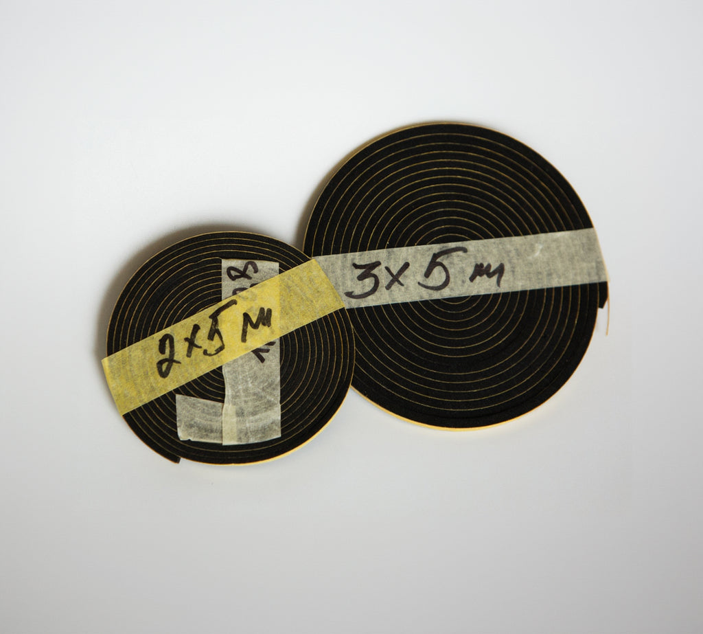 Accordion Bellows Repair Rubber Seal Tape: 2x5 mm; 3x5 mm