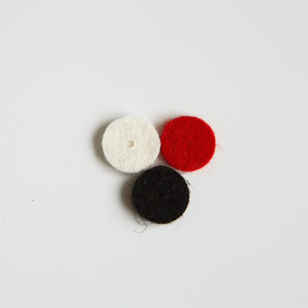 Accordion Button Felt Pads: Soft Washers for Repair (Set of 50)