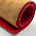 Accordion Valve Felt with Leather 3+1 mm – Red 0.1 m2 Sheet – Accordion Repair Material