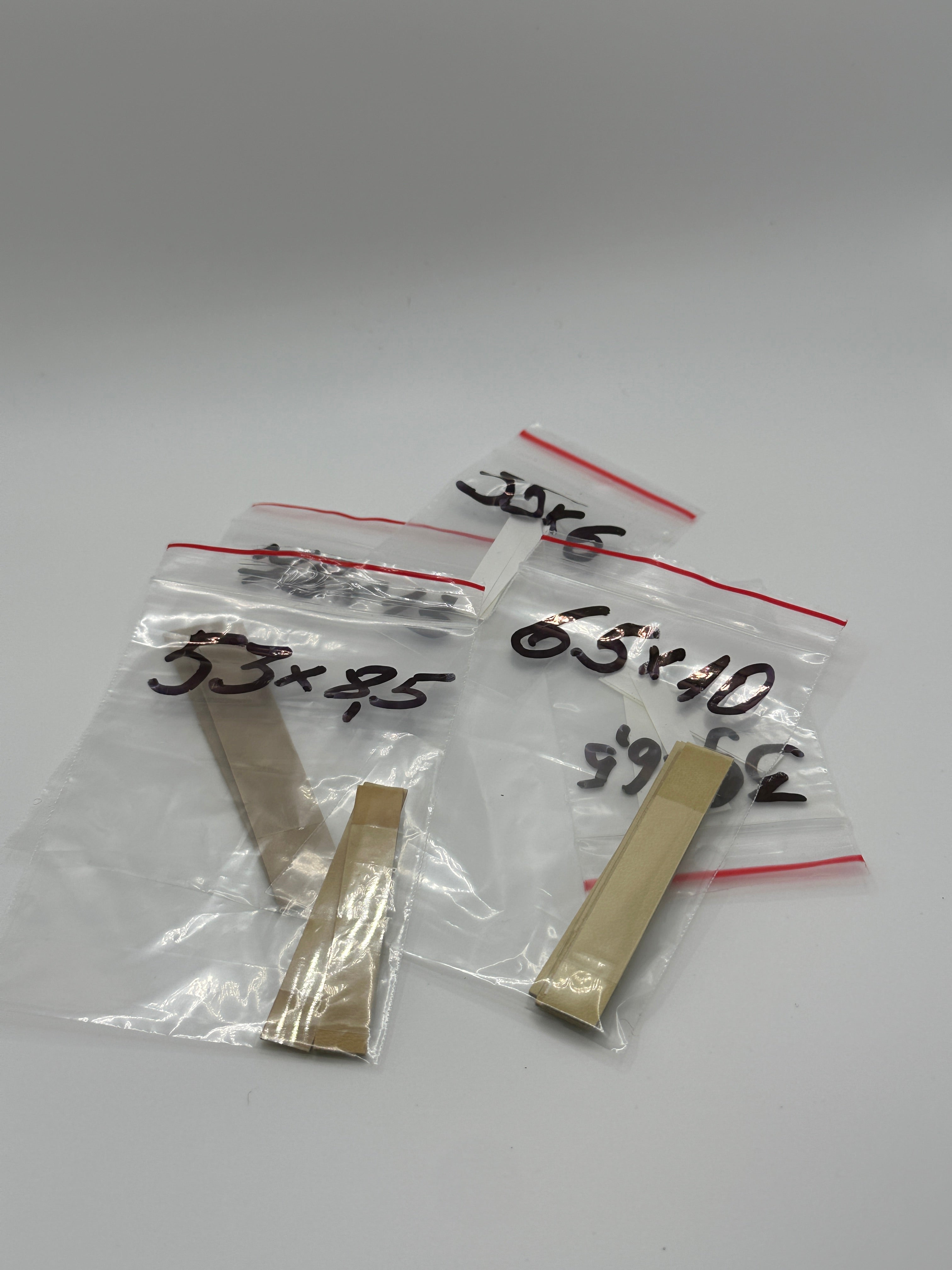 Accordion Reed Valves – Genuine Leather with Synthetic Backing | 10 Pieces | Multiple Sizes | Accordion Repair Parts