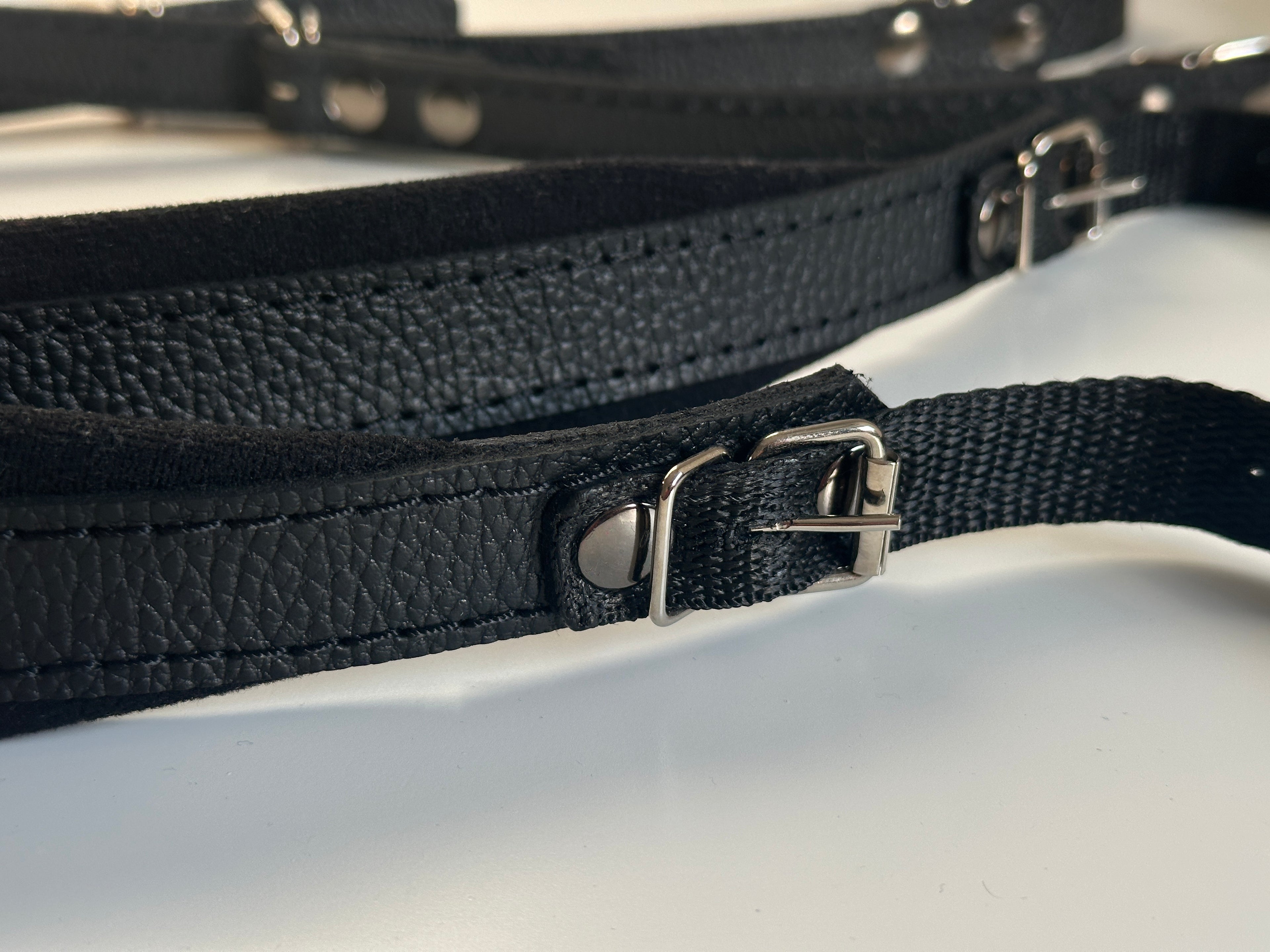 Genuine Flotar Leather Accordion Straps | Padded Comfort, Adjustable Length, Made in Ukraine
